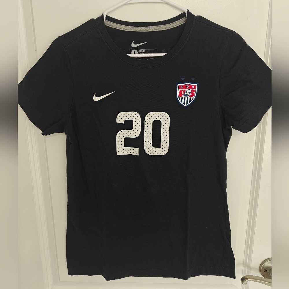 Nike Black Team USA Soccer Slim Fit T-Shirt Wamback #20